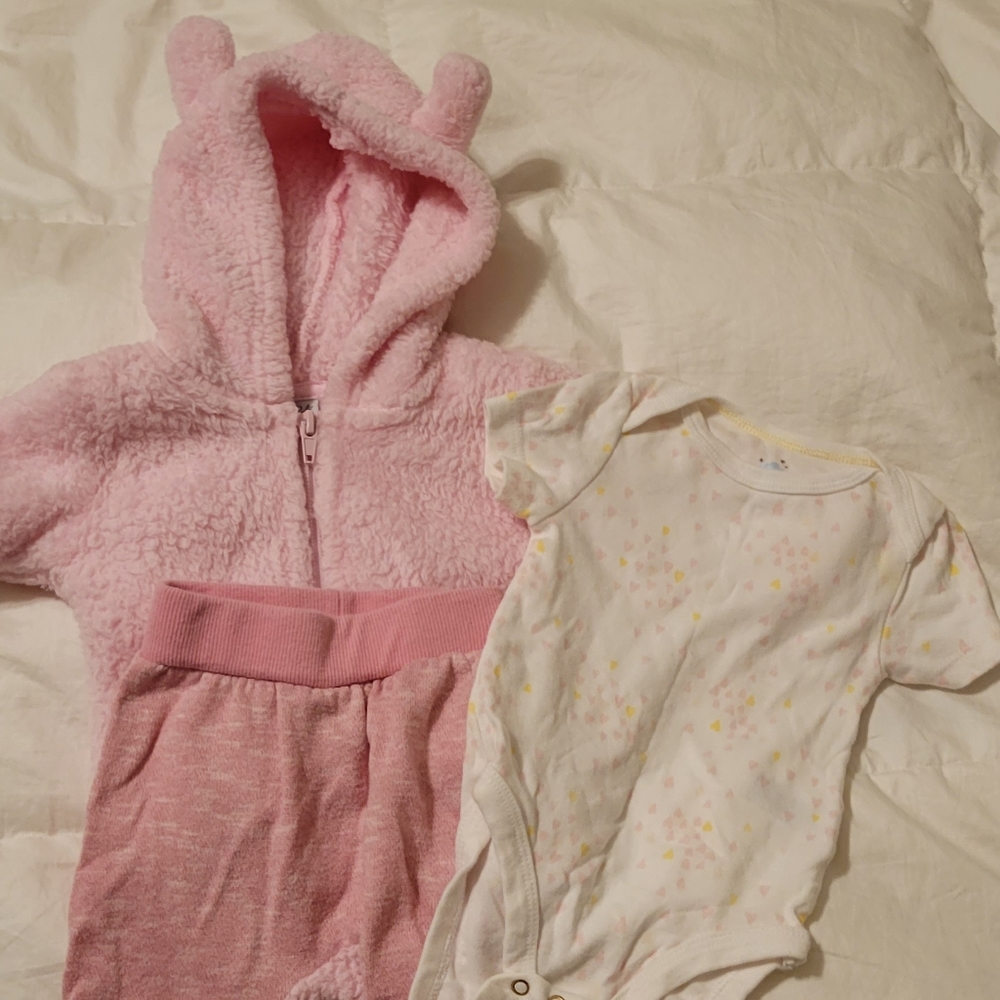 Baby girl warm 3 Piece outfit